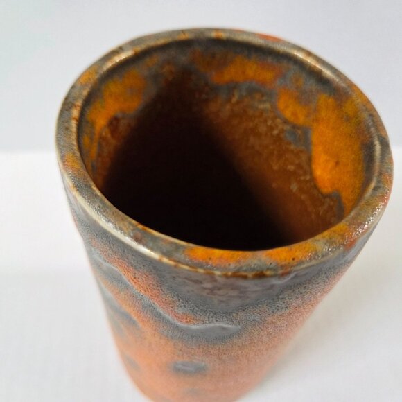 Vintage Royal Haeger Pottery Cylinder Vase Orange Peel Mid Century MCM - Picture 8 of 12